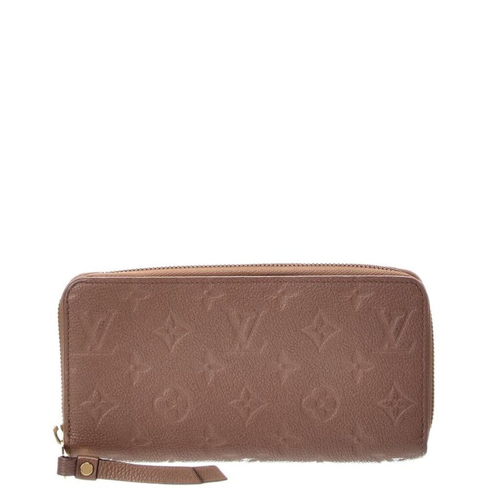 Louis Vuitton Taupe Glace Empreinte Leather Zippy Wallet (Authentic Pre-Loved)